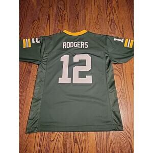 Aaron Rodgers Green bay Packers NFL Football Jersey #12 Youth Large 14-16